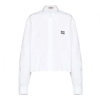 Miu Miu Women Striped Cotton Shirt MK1659_14BC_F0X24_S_OOO