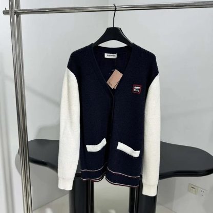 Miu Miu Women Wool and Cashmere Cardigan MMF933 - 图片 2