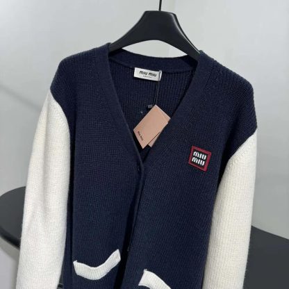 Miu Miu Women Wool and Cashmere Cardigan MMF933 - 图片 4