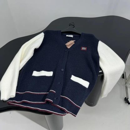 Miu Miu Women Wool and Cashmere Cardigan MMF933 - 图片 5