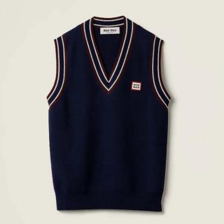 Miu Miu Women Wool and Cashmere Knit Vest MMV250