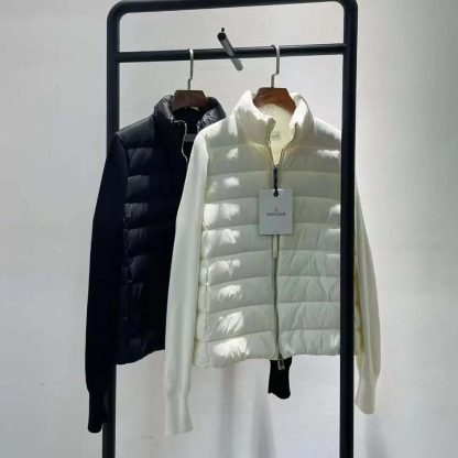 Moncler Men Padded Wool Zip up Hoodie White-J20919B00032M1131034 - 图片 5