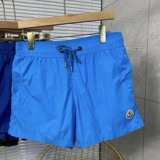 Moncler Men Swim Shorts Crafted from Technical Nylon-Blue