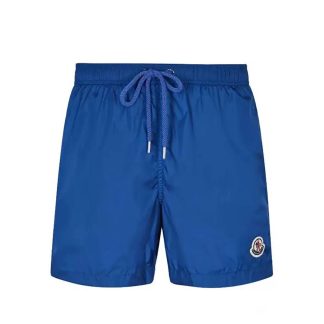 Moncler Men Swim Shorts Crafted from Technical Nylon-Navy Blue