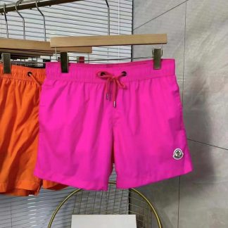 Moncler Men Swim Shorts Crafted from Technical Nylon-Pink