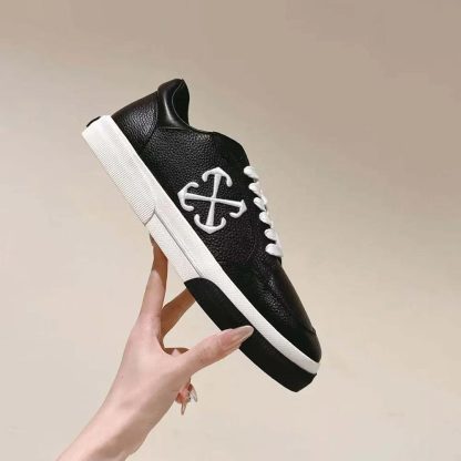 Off-White Unisex BlackWhite Leather Vulcanized OMIA293C99LEA0011001 - 图片 2