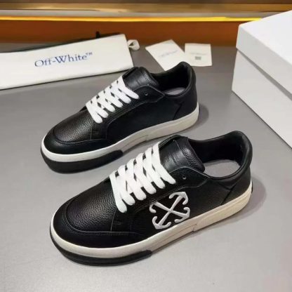 Off-White Unisex BlackWhite Leather Vulcanized OMIA293C99LEA0011001 - 图片 4