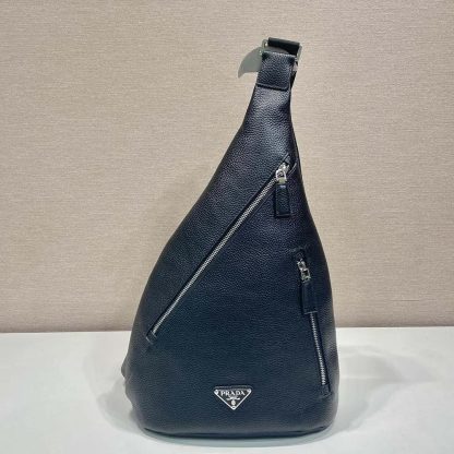 Prada Men Cross Leather Bag-Black 2VZ092_2BBE - 图片 2