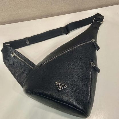 Prada Men Cross Leather Bag-Black 2VZ092_2BBE - 图片 5