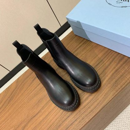 Prada Men Leather Chelsea Boots-Black 1T744N - 图片 3