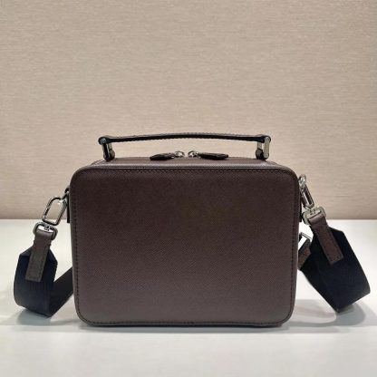 Prada Men Medium Prada Brique Saffiano Leather Bag 2VH069 - 图片 3