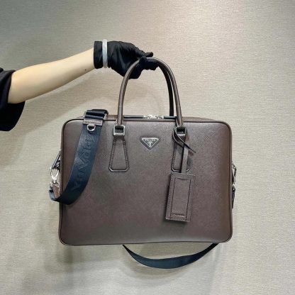 Prada Men Saffiano Leather Briefcase 2VE0229Z2 - 图片 4