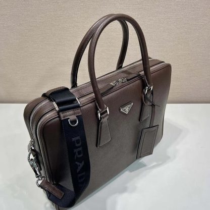 Prada Men Saffiano Leather Briefcase 2VE0229Z2 - 图片 6