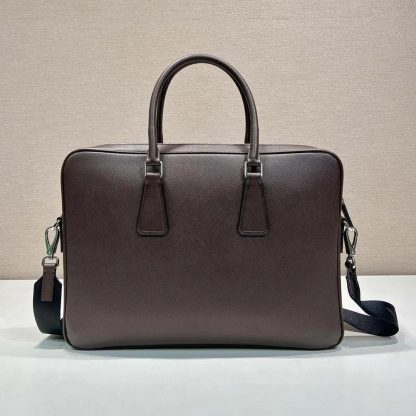 Prada Men Saffiano Leather Briefcase 2VE0229Z2 - 图片 2