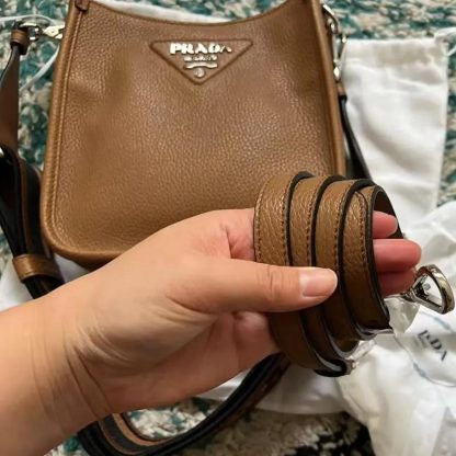 Prada Unisex Leather Mini Shoulder Bag 1BH191_2DKV_F03OF - 图片 3