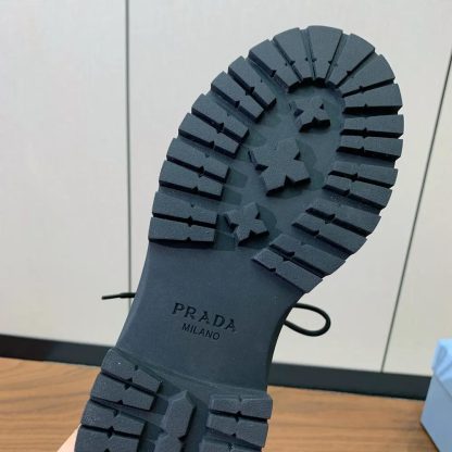 Prada Unisex Leather and Re-Nylon booties-Cognac 1T704N - 图片 9