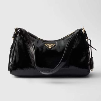 Prada Women Aimée Medium Naplak Leather Shoulder Bag