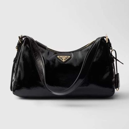 Prada Women Aimée Medium Naplak Leather Shoulder Bag