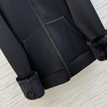 Prada Women Double Fleece High-neck Blouson 138634 - 图片 8