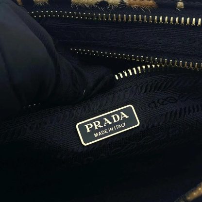 Prada Women Medium Printed Leather Handbag 1BA426 - 图片 10