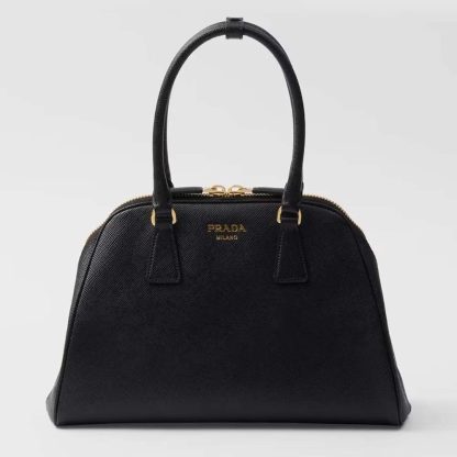 Prada Women Medium Saffiano Leather Bag-Black 1BG537