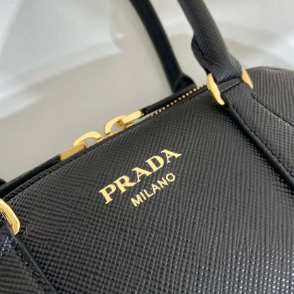 Prada Women Medium Saffiano Leather Bag-Black 1BG537 - 图片 9