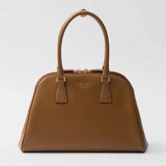Prada Women Medium Saffiano Leather Bag-Brown 1BG537