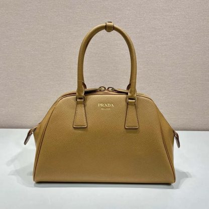 Prada Women Medium Saffiano Leather Bag-Brown 1BG537 - 图片 2