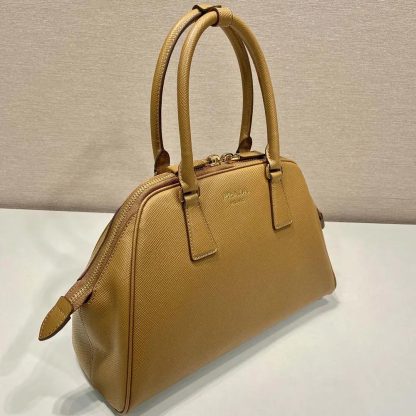 Prada Women Medium Saffiano Leather Bag-Brown 1BG537 - 图片 5