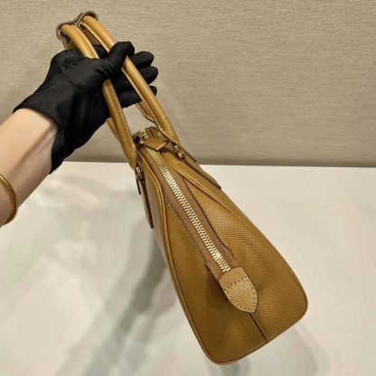Prada Women Medium Saffiano Leather Bag-Brown 1BG537 - 图片 6