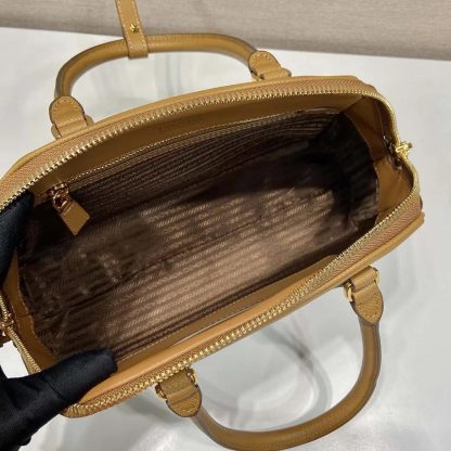 Prada Women Medium Saffiano Leather Bag-Brown 1BG537 - 图片 10