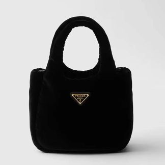 Prada Women Padded Velvet Mini Handbag 1BA4102C7P
