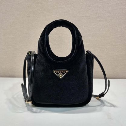Prada Women Padded Velvet Mini Handbag 1BA4102C7P - 图片 2