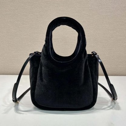 Prada Women Padded Velvet Mini Handbag 1BA4102C7P - 图片 3
