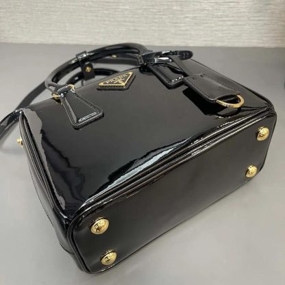 Prada Women Prada Galleria Patent Leather Mini Bag-Black - 图片 6