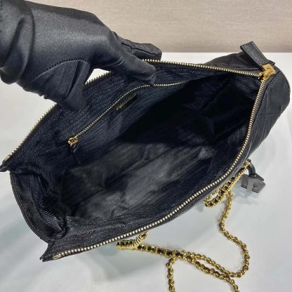 Prada Women Prada Re-Edition 1995 Chaîne Medium Re-Nylon Tote Bag-Black - 图片 8