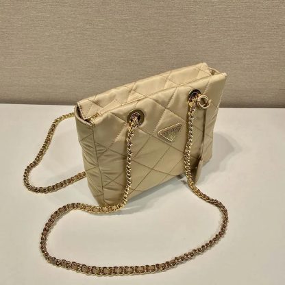 Prada Women Prada Re-Edition 1995 Chaîne Re-Nylon Tote Bag-Beige - 图片 5