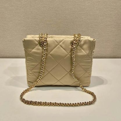 Prada Women Prada Re-Edition 1995 Chaîne Re-Nylon Tote Bag-Beige - 图片 4