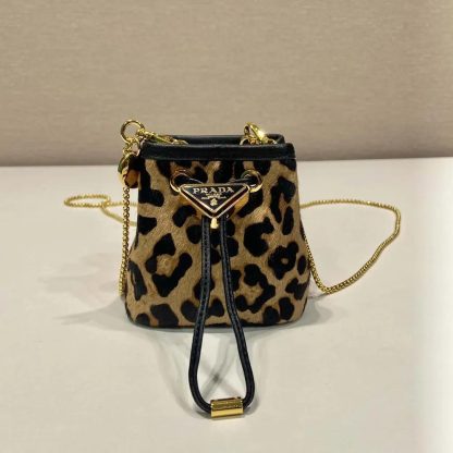 Prada Women Printed Leather Mini Pouch 1NR016 - 图片 2