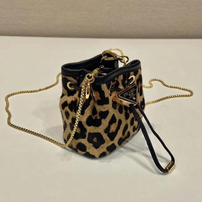 Prada Women Printed Leather Mini Pouch 1NR016 - 图片 7