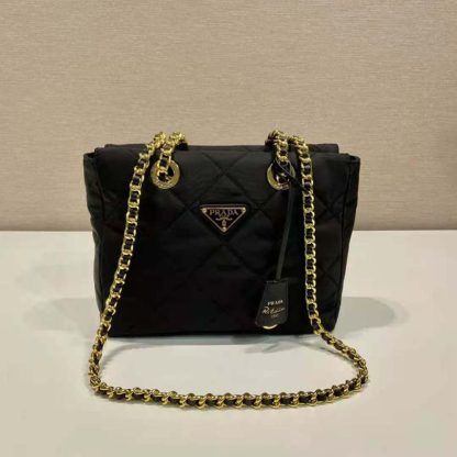 Prada Women Re-Edition 1995 Chaîne Re-Nylon Tote Bag-Black - 图片 2