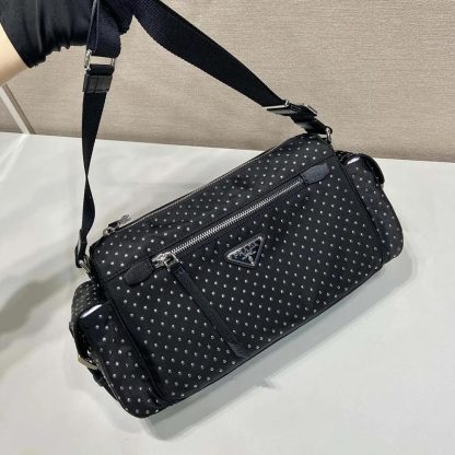 Prada Women Re-Nylon Bag with Studs 1BC2362HGV - 图片 8