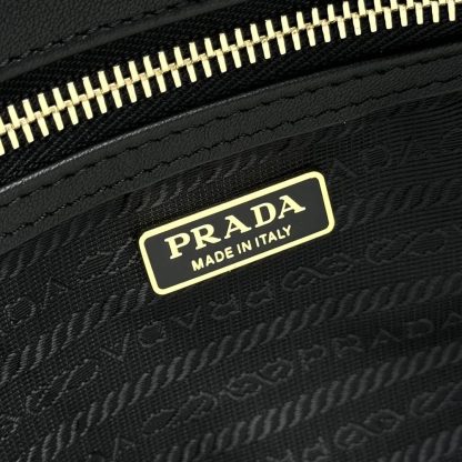 Prada Women Re-Nylon and Leather Medium Top-handle Bag with Padlock - 图片 10