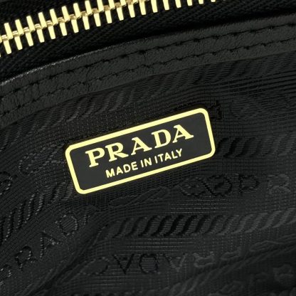 Prada Women Re-Nylon and Leather Small Top-handle Bag with Padlock - 图片 10