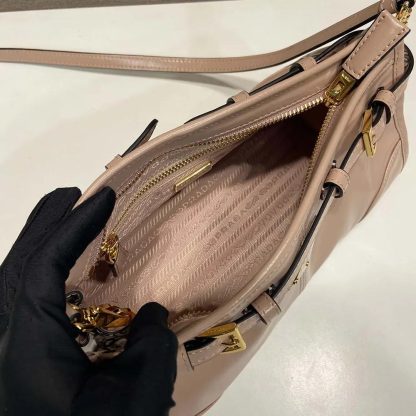 Prada Women Small Leather Shoulder Bag-Pink 1BH2152CYR - 图片 8
