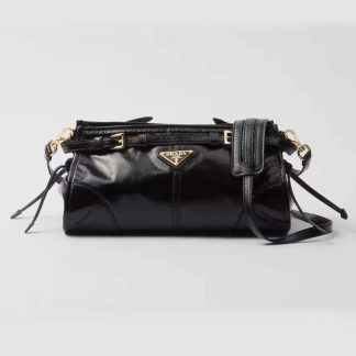 Prada Women Small Leather Shoulder Bag-Black 1BH2152CYR