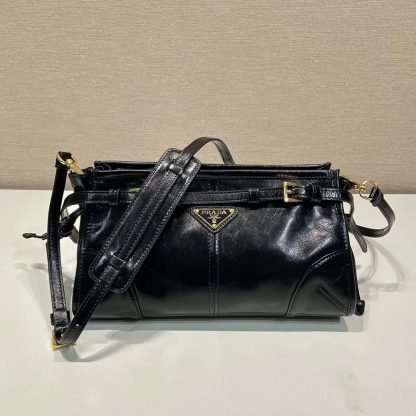 Prada Women Small Leather Shoulder Bag-Black 1BH2152CYR - 图片 2