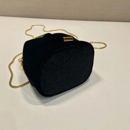 Prada Women Velvet Mini Pouch-Black 1NR0162C7PF0002 - 图片 6