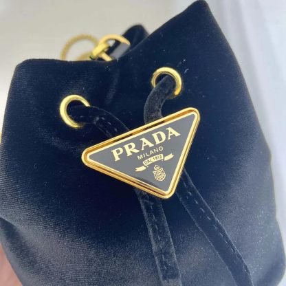 Prada Women Velvet Mini Pouch-Black 1NR0162C7PF0002 - 图片 8