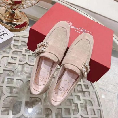 Roger Vivier Women Mini Broche Vivier Strass Buckle Babies Ballerinas - 图片 3